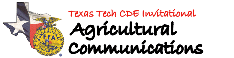 Texas Tech CDE Invitational Agricultural Communications